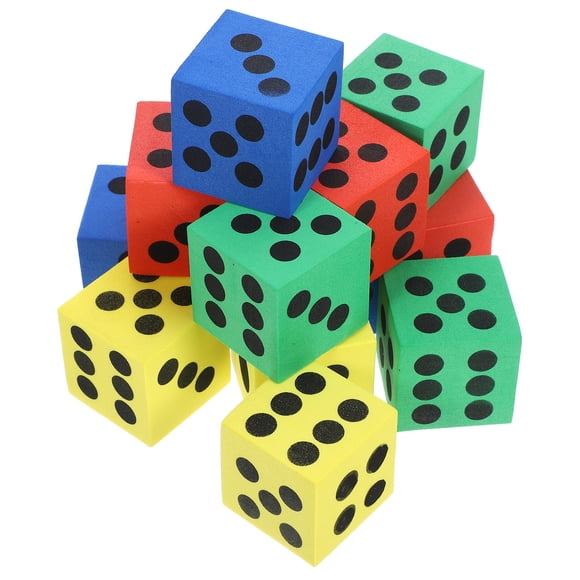 CIMAXIC Party 24pcs Jumbo Playing Dice Game Playing Toy Party Favor Gift Prize Educational Toy for Kids Children,1.46"X1.46"X1.46"
