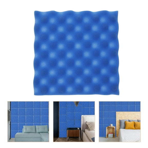 LULULION 12Pcs Blue Self Adhesive Car Heat Sound Deadener Acoustic Soundproofing Panels for Home