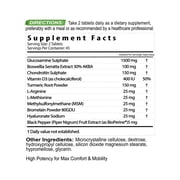 Performance Inspired Nutrition - Joint Support Plus - Glucosamine & Chondroitin - Turmeric - BioPerine & Boswellia - Joint Discomfort Relief - 90 Count
