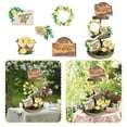 thumbnail image 4 of IUAMXWU 5Pcs Tiered Mini Spring Tray Decorations Set Fresh Kitchen Home Easter Wood Market Decor Flat Flower Summer Tiered Tray 3D Desk Ornament for Farmhouse Rustic Home Decor, 4 of 8