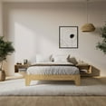 thumbnail image 2 of Kris & Ally Sakura Full/Double Durable Engineered Wood Minimalist Platform Bed Frame with Slats - No Headboard, No Boxspring Required, Minimalist Design, 2 of 10