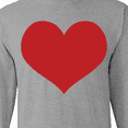 thumbnail image 4 of Inktastic Red Heart Valentine Long Sleeve T-Shirt, 4 of 5