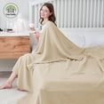 thumbnail image 4 of Manta de cama Cosy Family, muselina de algodón, 6 capas, color canela claro, 140 x 200 cm, 4 of 7