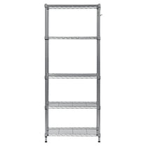 Juggernaut Storage 24"W x 14"D x 59"H -Shelf Freestanding Shelves, Silver