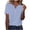 A01, variant on Womens Summer Tops Dressy Half Button Striped Short Sleeve Boho Casual Classic Fit Blouse