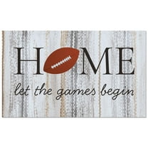 CounterArt "Football Season" Indoor/Outdoor Entryway Floor Mat