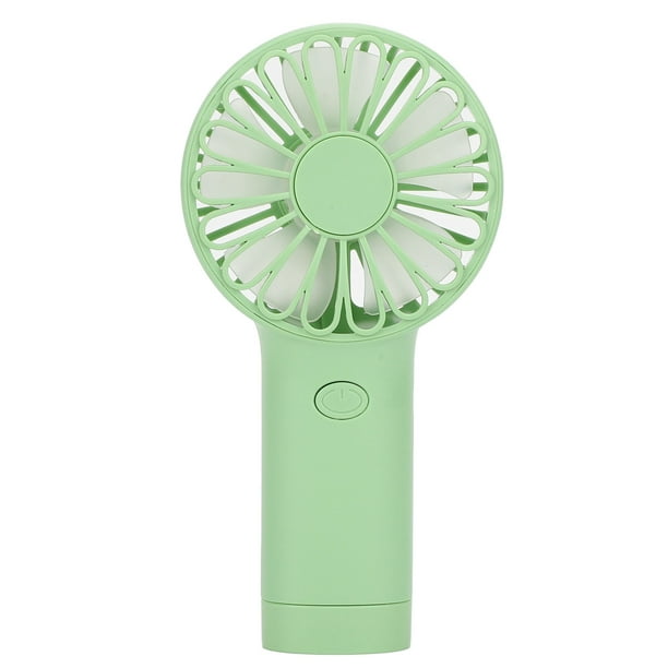 LAFGUR Petit ventilateur à piles, ventilateur portatif vert petit  ventilateur à piles rechargeable USB pour bureau de pique-nique de voyage,  ventilateur portatif 