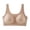 Khaki, variant on Seamless Square Neck Bra for Women Wireless Comfort Bralette with Underbust Cutout