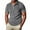 Gray, variant on yillto Mens Golf Shirts Quarter Zip Shirts Casual Classic Lightweight Short Sleeve Collared Tshirt