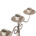 thumbnail image 3 of Antique 12 Distressed 3 Arm Metal Candelabra for Dining Room, Entryway, Kitchen and Vanity, 3 of 7