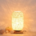 thumbnail image 4 of Lampe de Chevet Moderne en Bambou et Rotin base en Bois Moderne Créative, 4 of 5
