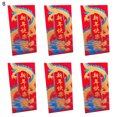 thumbnail image 4 of LCXmlly Enveloppes Rouges Chanceuses 6 Pcs Enveloppes Rouges Surface Lisse Couleur Vive Enveloppes d'Argent Chanceux, 4 of 9