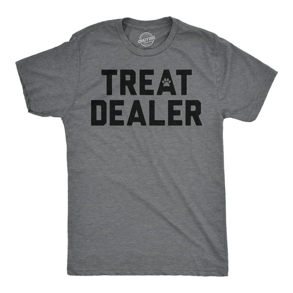Mens Funny T Shirts Treat Dealer Sarcastic Pet Lover Graphic Novelty Tee for Men Graphic Tees