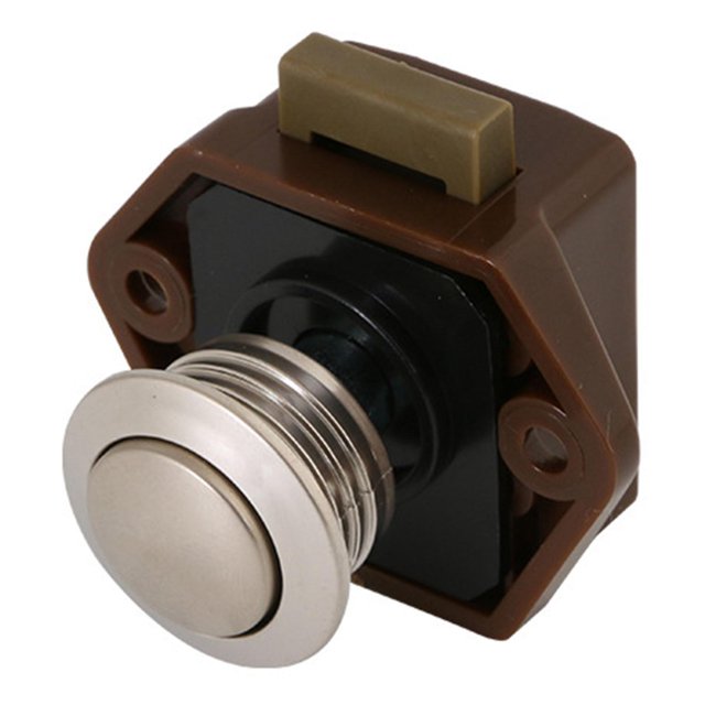4 piezas de cerradura de empuje 20mm Rv barco motor casa gabinete pestillo, para muebles A Afortunado Sencillez