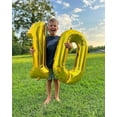 thumbnail image 4 of Gold Number 10 Balloon 40 inch, 10 Number Balloon, 10th Gold Birthday Decorations, 10 Year Old Girlss Boyss Golden Party Supplies, 4 of 18