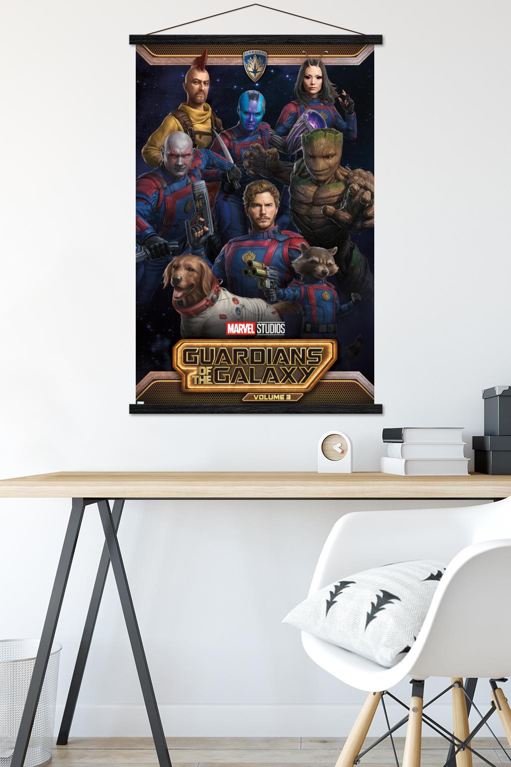 Marvel Guardians of the Galaxy Vol 3 - Group Wall Poster with Magnetic Frame, 22.375" x 34"