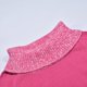 thumbnail image 4 of Gibobby Suéteres de invierno de punto Vestido de suéter de punto con botones para mujer Top largo de punto de patchwork de color sólido (Rosa, XL), 4 of 5