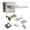 Silver, variant on Zincs Alloy Entry Door Handle with Lock and Key AntiRust Door Handle Lock for Screen Door Patio Door Easy to Instal