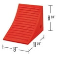 thumbnail image 2 of Checkers Wheel Chock,11" D,8" H,8" W,Orange UC1600, 2 of 2