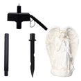 thumbnail image 3 of Solar Lawn Lamp Angel Pattern Outdoor Waterproof Courtyard Landscape Decoration Resin Floor Lamp, 3 of 8