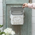 thumbnail image 5 of Mailbox Wall Mount Mailboxes for Outside Vintage Mail Boxes for House Outside Metal Drop Box Antique Style Nostalgic Charm Home Decorative, Butterfly Pattern, White, 5 of 7