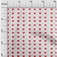 thumbnail image 2 of oneOone Silk Tabby Red Fabric Poker Card Sewing Material Print Fabric by The Yard 42 Inch Wide, 2 of 4