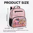 thumbnail image 7 of Pzuqiu Pink Axolotl Print 13.5 Inch Girls School Backpack Lightweight Breathable Preschool Bookbag with Adjustable Straps & Side Mesh Pockets for Kindergarten Elementary, 7 of 7