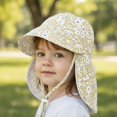 thumbnail image 2 of Gaexia Kids Sun Hat With Neck UPF 50+ Adjustable Chin Strap Beach Cap Toddler Breathable Outdoor Fisherman for Girls, 2 of 5