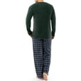 thumbnail image 6 of Fruit Of The Loom Men's Long Sleeve Microfleece Top and Flannel Pajama Pant Set, 6 of 9
