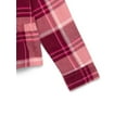 thumbnail image 3 of Wonder Nation Girls' Peplum Hem Flannel Shirt with Long Sleeves, Sizes 4-18 & Plus, 3 of 3