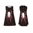 thumbnail image 7 of Honeii Spider On The Web Print Women's Sleeveless Dress, Loose Fit Casual Dress for Women, Summer Fashion Dress, 7 of 7