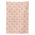 thumbnail image 2 of Autumn Tablecloth, Warm Colored Fall Leaves Botanical Art Design Floral Nature Repetition, Rectangle Satin Table Cover Accent for Dining Room and Kitchen, 60" X 90", Orange and Vermilion, by Ambesonne, 2 of 2