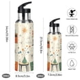thumbnail image 2 of Yayeee 33oz Insulated Water Bottle Double Wall Stainless Steel with Flip Straw Lid, Beige Cats Reading, 2 of 7