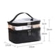 thumbnail image 4 of Bolsa de cosméticos de TPU Diamond Lattice Zipper Bolsa de artículos de tocador para exteriores (Negro) Ygjytge Cuidado Belleza, 4 of 4