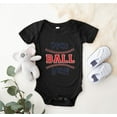 thumbnail image 7 of Youmylove Boys Romper Baby Tshirt Bodysuit Short Sleeve Baseball Cartoon Print Solid Color Romper Crawling Clothes Soft Romper Jumpsuit For 12-18 Months, 7 of 7