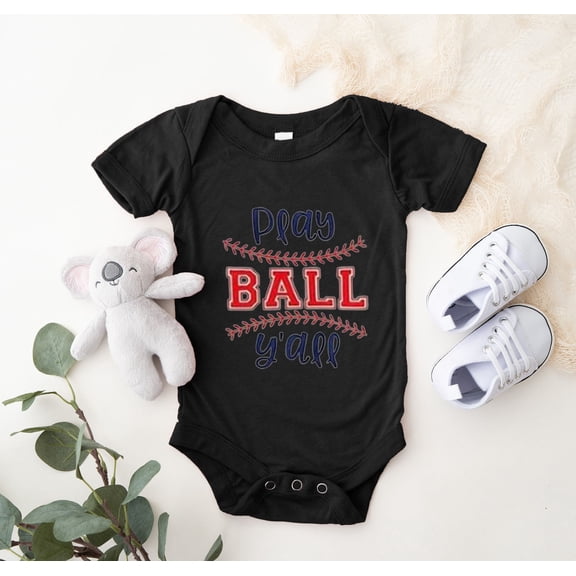 Baby Girl Onesies Infant Boys Newborn Short Sleeve Baseball Cartoon Print Bodysuit Baby Boy Romper Black 0-3 Months