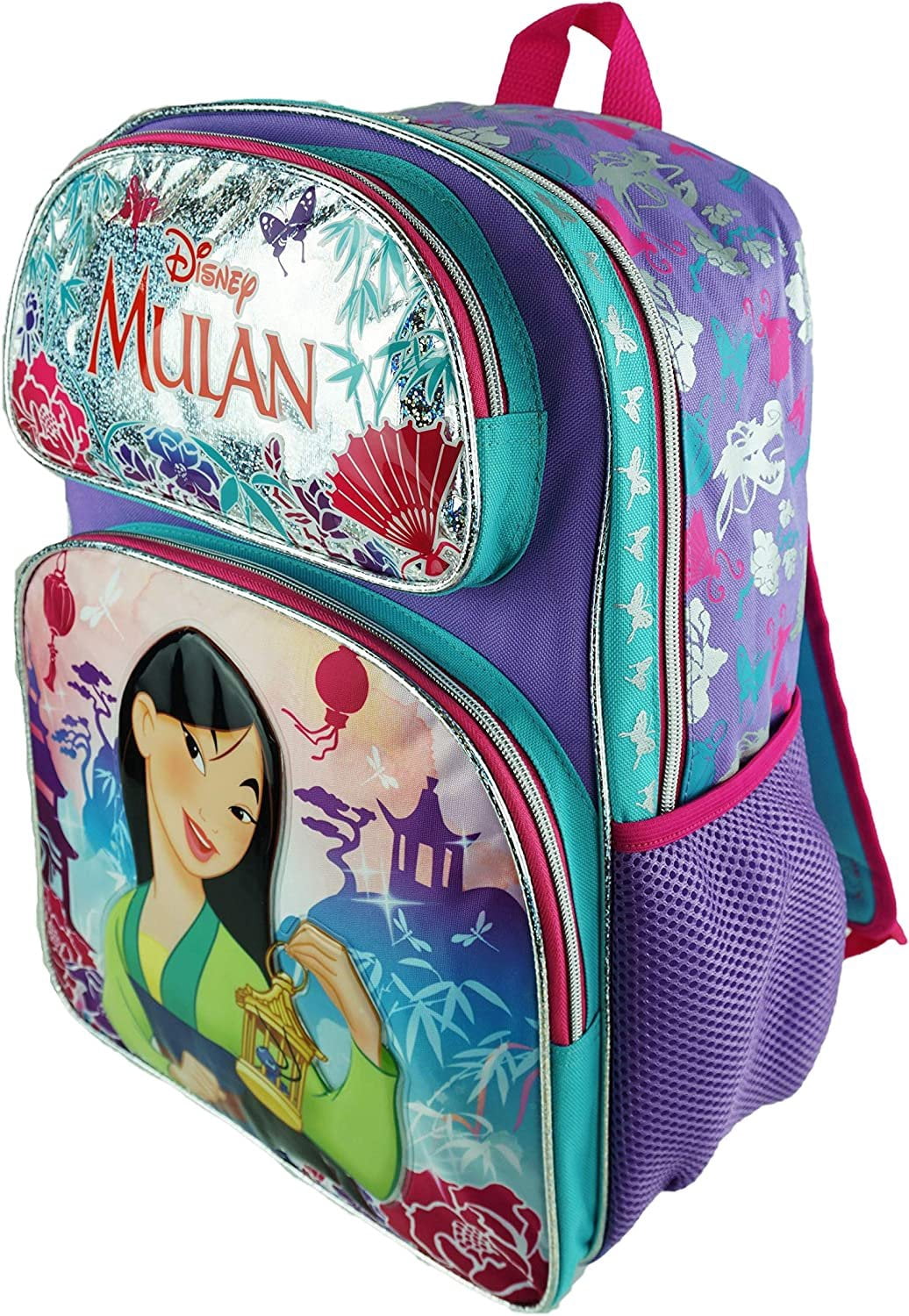 Disney Princess - Mulan Deluxe 16" Full Size Backpack - Pretty and Brave - A19393