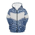 thumbnail image 2 of FUIALDOLG Boys Girls Hoodies Blue Leopard Printed Cute Hooded Jacket Lightweight 11-13 Years Long Sleeve Zip Up Sweatshirt for Kids, 2 of 7