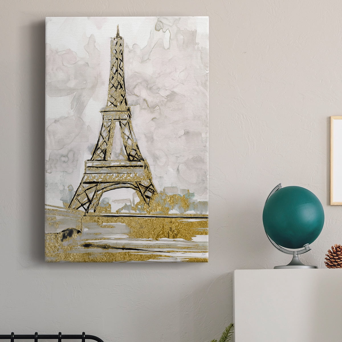 Eiffel Tower Glitz Premium Gallery Wrapped Canvas - Ready to Hang