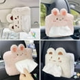 thumbnail image 2 of Universal Car Tissue Box Cartoon Plush Car Seat Back Tissue Storage, 2 of 8