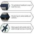 thumbnail image 5 of alazyhome King Size Upholstered Platform Bed Frame, Easy Assemble, Blue Velvet, 5 of 6