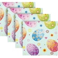 thumbnail image 5 of Dreamtimes Easter Cloth Napkins 4PCS,Cute Easter Colorful Eggs Flowers Soft and Skin Friendly Dinner Napkins Washable for Dinner, Hotel,Reunion,BBQ Party, 5 of 7