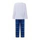 thumbnail image 3 of Conjunto de pijamas navideños familiares a juego con estampado de árbol de letras. Pijamas de vacaciones a cuadros para papá, mamá y niños., 3 of 9
