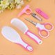 thumbnail image 2 of 6-Piece Baby Manicure Set Nail Clipper Scissors Hairbrush Comb Practical Daily Pink, 2 of 3