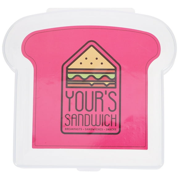 Sandwich Container Bread Storage Box Sandwich Case with Lid Reusable Toast Box for Lunch