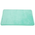 thumbnail image 7 of Solid Color Pattern Bathroom Rugs, Polyester Bath Mat, Machine Washable Green 90x60cm, 7 of 7