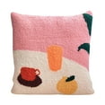 thumbnail image 2 of Throw Pillow DIY Punch Kits Hoop Hoop Rug work Tools - Pink Teacup Pink, 2 of 10