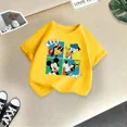thumbnail image 3 of Marca Disney Family Summer Lively - Camiseta de algodón para niños, bonita camiseta de dibujos animados soleados para niño y niña, ropa informal de moda para niño, 3 of 5