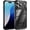 Black, variant on Transparent Military Grade  Hard Phone case for iPhone 17 16 15 14 13 12 11 Pro Max Air Plus Metal Camera Frame Back Cover,Blue,for iPhone 14 Plus