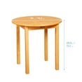 thumbnail image 2 of ECR4Kids 30in Round Hardwood Table with 28in Legs and Two 16in Chairs, Honey, 3-Piece, 2 of 9